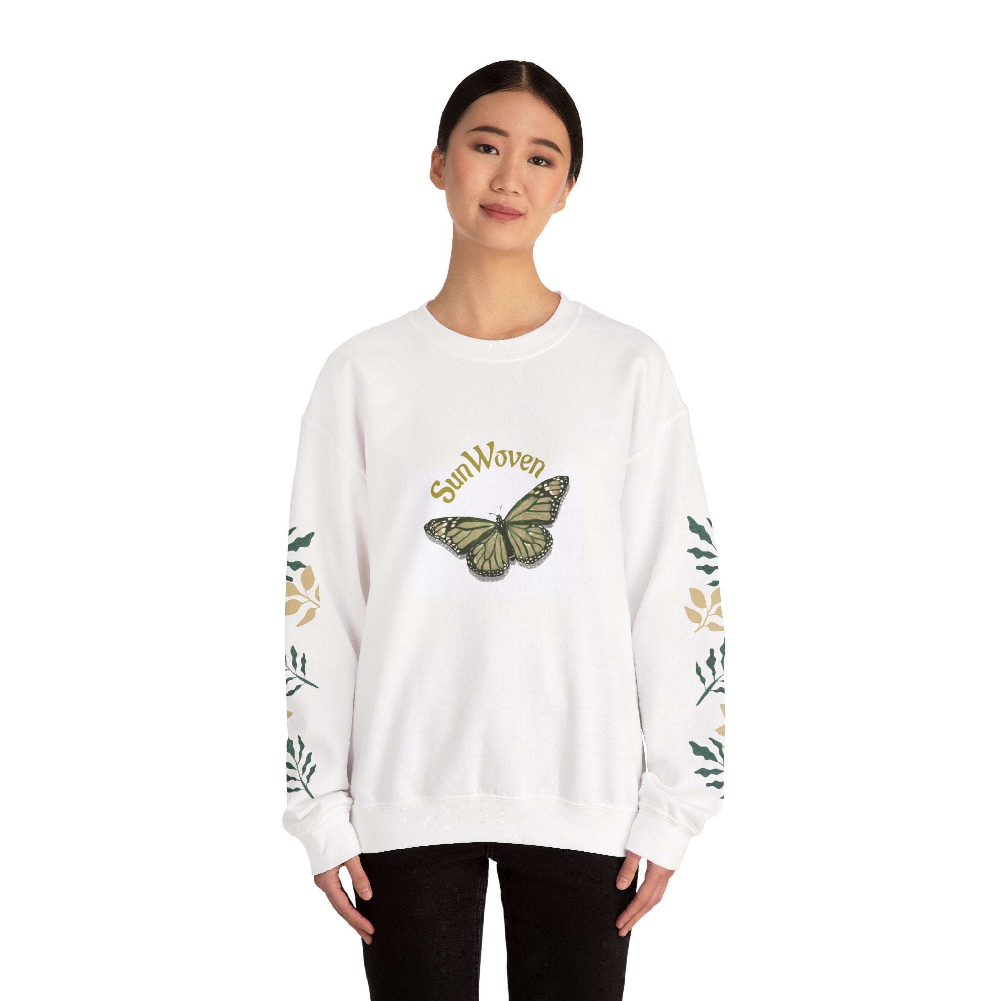Butterfly 'SunWoven' Crewneck Sweatshirt